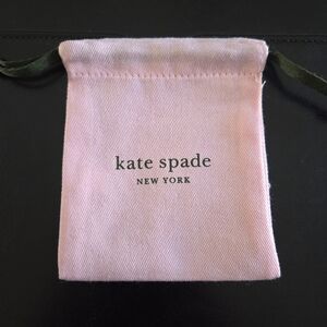 Kate Spade Light Pink Pouch with Green Drawstrings (NWOT)